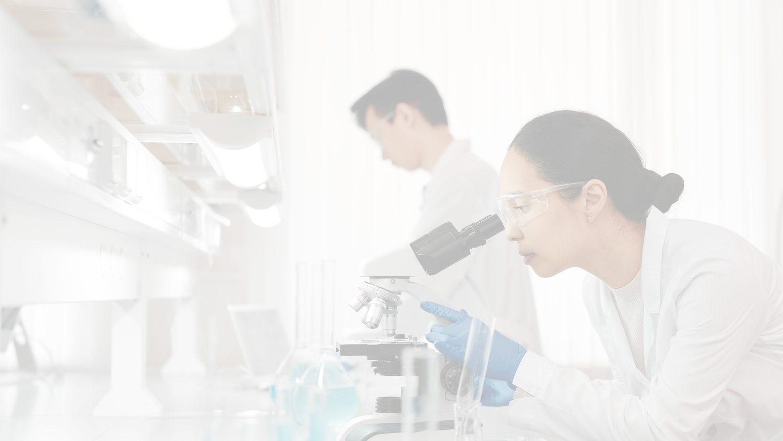 Gnosis laboratory scientists processing diagnostic samples